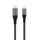 Adam Elements USB-C til Lightning kabel MFi 1,2m sort/sølv