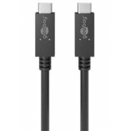 USB-C kabel til USB-C 1m i hvid