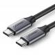 USB-C kabel Zinc alloy 1,5m hvid Max 3A Ugreen