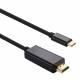 USB-C naar HDMI kabel 2m in het zwart