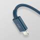 Multi oplader kabel Lightning, MicroUSB og USB-C i sølv Ugreen