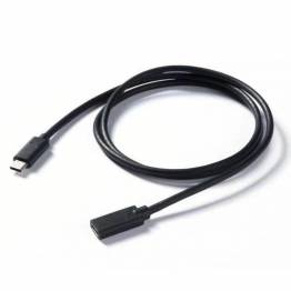  USB-C forlænger kabel 1m sort USB 3.1 v1