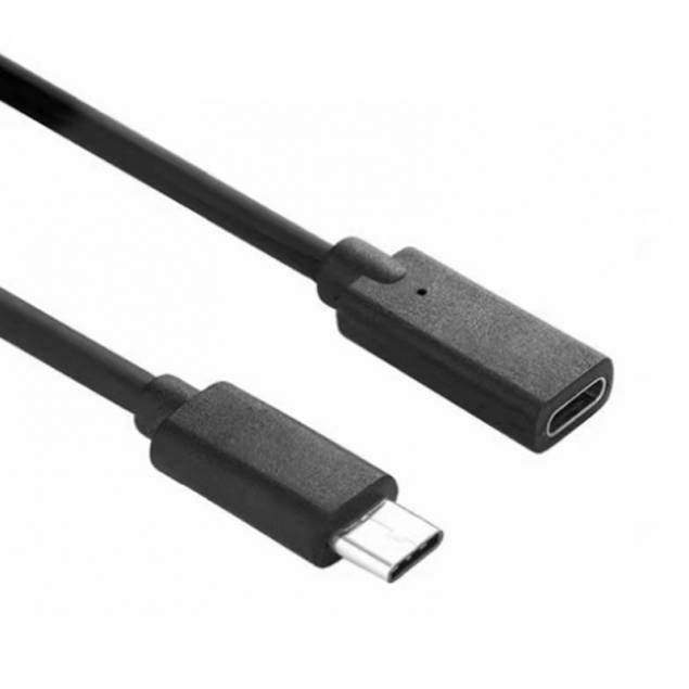 USB-C forlænger kabel 1m sort USB 3.1 v1
