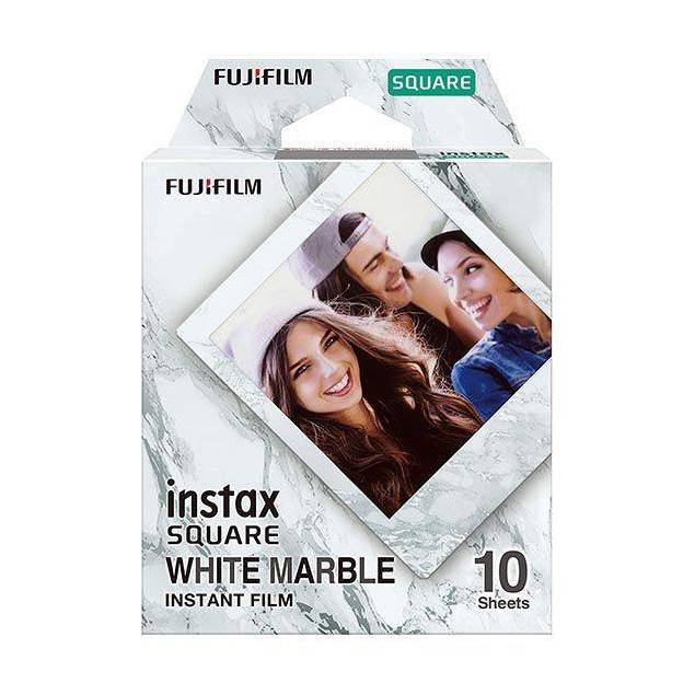 INSTAX Square film. 10 stykker. Hvid marmor