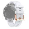Siliconen band voor Garmin Fenix 7S / 6S / 5S - 20mm - Wit