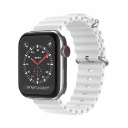 Siliconen band voor Apple Watch 38/40/41mm - Wit