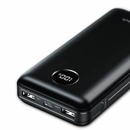  Krachtige Baseus powerbank 65W MacBook-oplader - 30.000mAh - Zwart