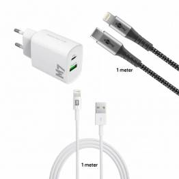MFi USB-C til Lightning og en 18W oplader til iPhone