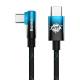 Baseus MVP stevig USB naar Lightning kabel met hoek - 2m - Rood