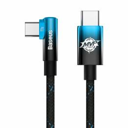  Baseus MVP stevig USB naar Lightning kabel met hoek - 2m - Rood