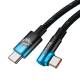 Baseus MVP stevig USB naar Lightning kabel met hoek - 2m - Rood