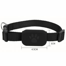  Halsband met ingebouwde MFi-gecertificeerde AirTag voor huisdieren - Zwart