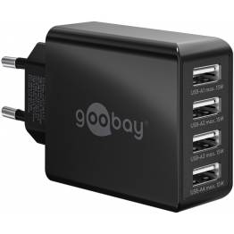 GooBay 4-poorts USB-oplader 30W - Wit