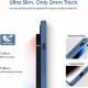 Siliconen iPhone 12 Pro hoesje met microfiber voering - Donkerblauw