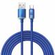Legendarisch duurzaam gamer USB naar USB-C kabel met hoek - 2m - Blauw