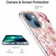 Beschermende iPhone 13 hoes met vingerhouder - Pink gardenia