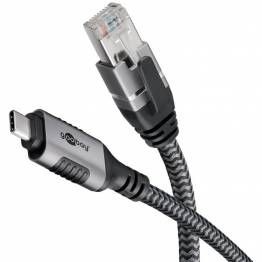 Goobay USB-C 3.1 naar RJ45 Ethernet netwerkkabel - 1Gbit/s - 2m