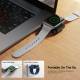 2-in-1 USB-C oplader voor Apple Watch met wekkerondersteuning voor op het nachtkastje