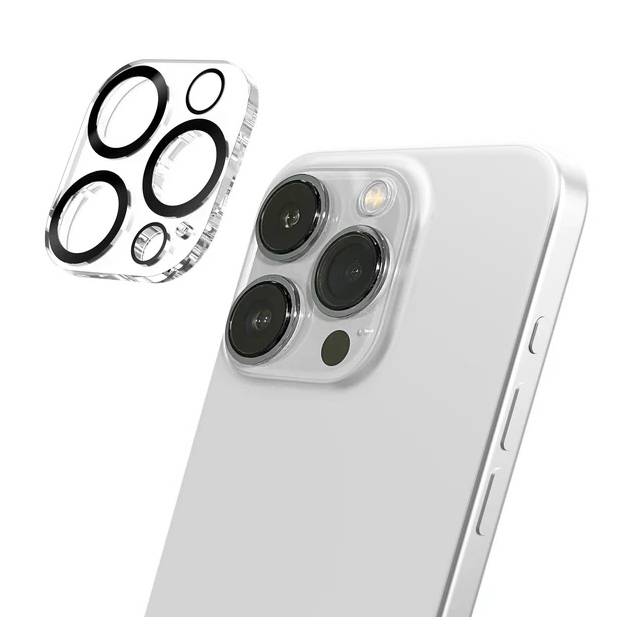 PRIME GLASS CAMERA LENS BESCHERMER iPhone 15 Pro Max 6.7" hoesje - Transparant