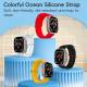 Oceaan siliconen band voor Apple Watch 42/44/45/49mm - Wit
