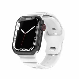 Sport siliconen band voor Apple Watch 42/44/45/49mm - Wit