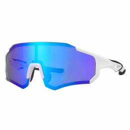 RockBros gepolariseerde fietsbril met etui en frame voor lenzen op sterkte - Wit/Blauw