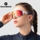 RockBros gepolariseerde fietsbril met etui en frame voor lenzen op sterkte - Wit