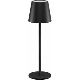 Oplaadbare en waterdichte tafellamp met touch control - Zwart