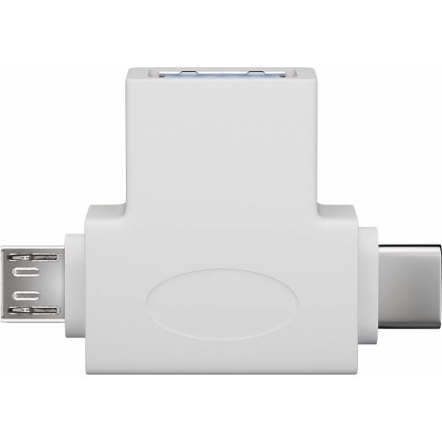 USB til USB-C og MicroUSB multi USB adapter