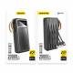 Dudao zonnelader powerbank met Lightning, microUSB, USB en USB-C kabels - 20.000 mAh