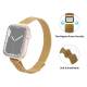 Smalle magnetische milanese band voor Apple Watch 42/44/45/49 mm - Zilver