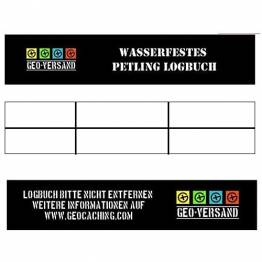  Geocaching waterdichte logboek voor petling container met ruimte voor 372 logs