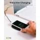 Qi oplader til iPhone med quickcharge i sort