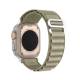 Apple Watch Ultra nylon Loop band 42/44/45/49mm - Olijfgroen