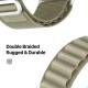 Apple Watch Ultra nylon Loop band 42/44/45/49mm - Olijfgroen