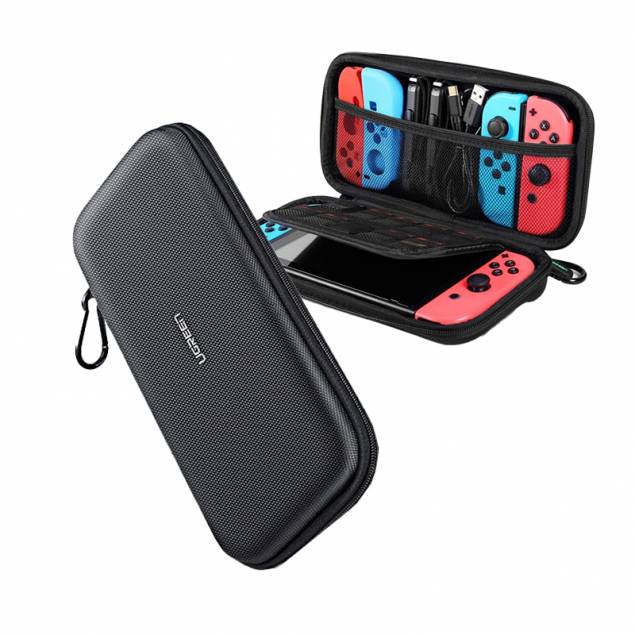 Beschermende tas voor Nintendo Switch, controllers en accessoires - Zwart