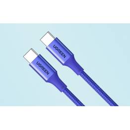  Ugreen duurzame USB-C oplaadkabel - 1m - 100W PD - Blauw