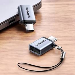  Ugreen USB-C naar USB 3.0 vrouwelijke adapter met lanyard - 5 Gbps