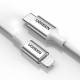 Ugreen geweven USB-C naar Lightning kabel - MFi - 1m - Zilver