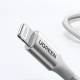 Ugreen geweven USB-C naar Lightning kabel - MFi - 1m - Zilver