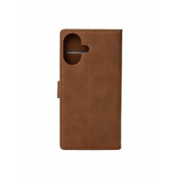 iPhone 16 Plus Wallet cover - brun