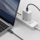 Joyroom geweven USB-C kabel met display - 100W - 1,2m - Zwart