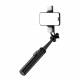 Selfiestick 3-in-1 met tripod, afstandsbediening en dual LED verlichting - tot 1,33m