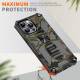 Extra beschermend iPhone 14 Pro hoesje met kickstand - Groen camo