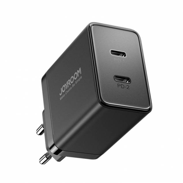 Aiino dobbelt vægoplader m. USB-C og USB 27W