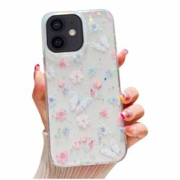 iPhone 11 beschermhoes - Bloemen en vlinders