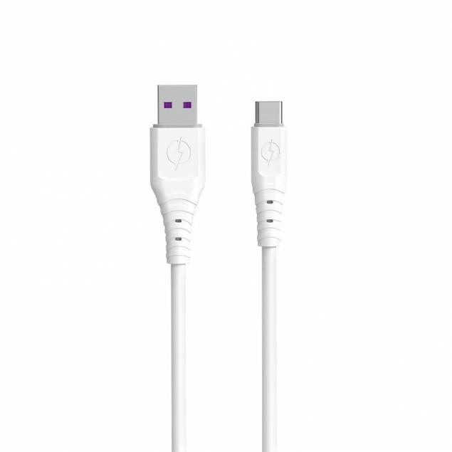 Dudao USB naar USB-C PD oplaad- en datakabel - 1m - Wit