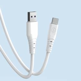  Dudao USB naar USB-C PD oplaad- en datakabel - 1m - Wit