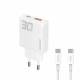 Dudao GaN 30W PD oplader USB-C / USB-A i...