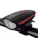 RockBros oplaadbare, waterdichte fietslamp met piep piep bel - 1200mAh - 250lm